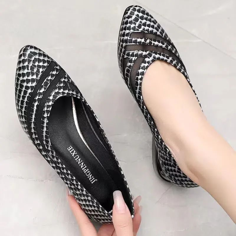 Kelly Dames Vierkante Hak Pumps - Zwart