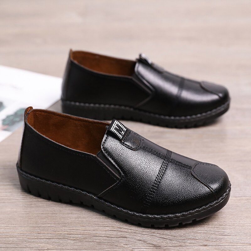 Kelly Dames Zwarte Loafer Schoenen - Zwart
