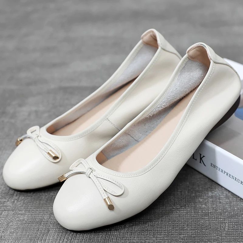Kenia Dames Platte Schoenen - Kaki