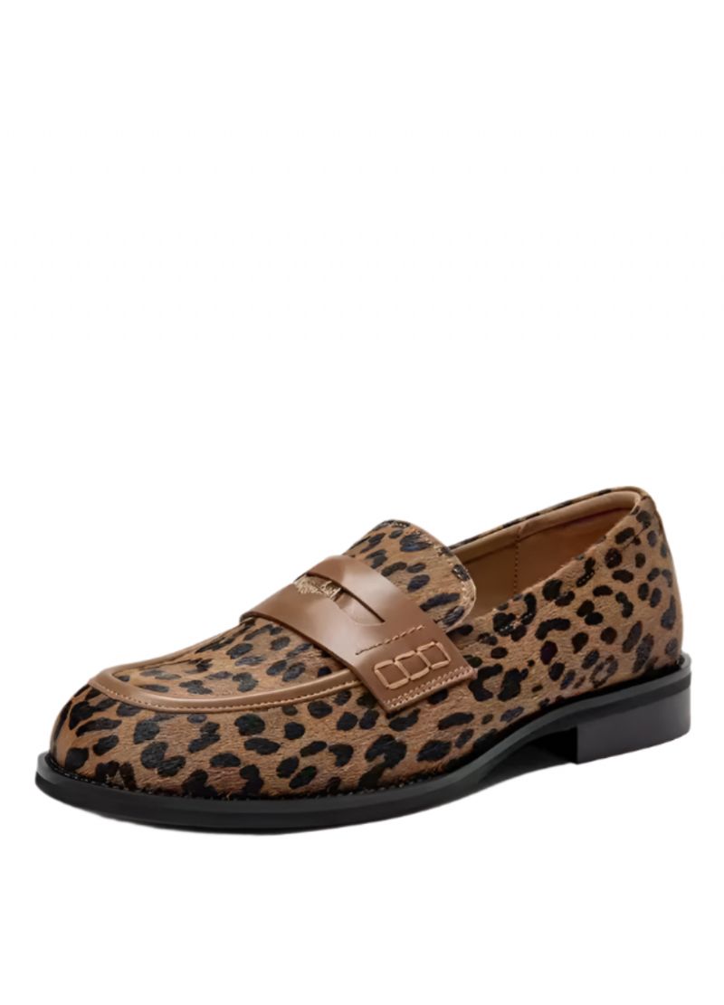 Keny Dames Leren Platte Schoenen Loafers