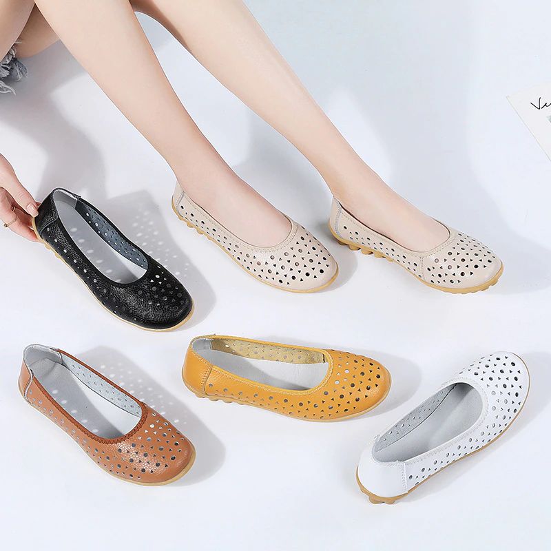 Kerry Dames Platte Schoenen - Geel