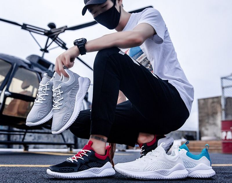 Kevin Heren Casual Sneakers - Grijs