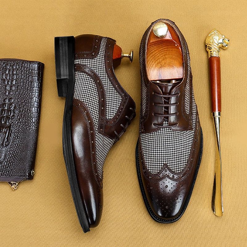 Khan Heren Dress Loafers - Bruin