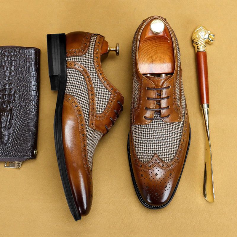 Khan Heren Dress Loafers - Bruin