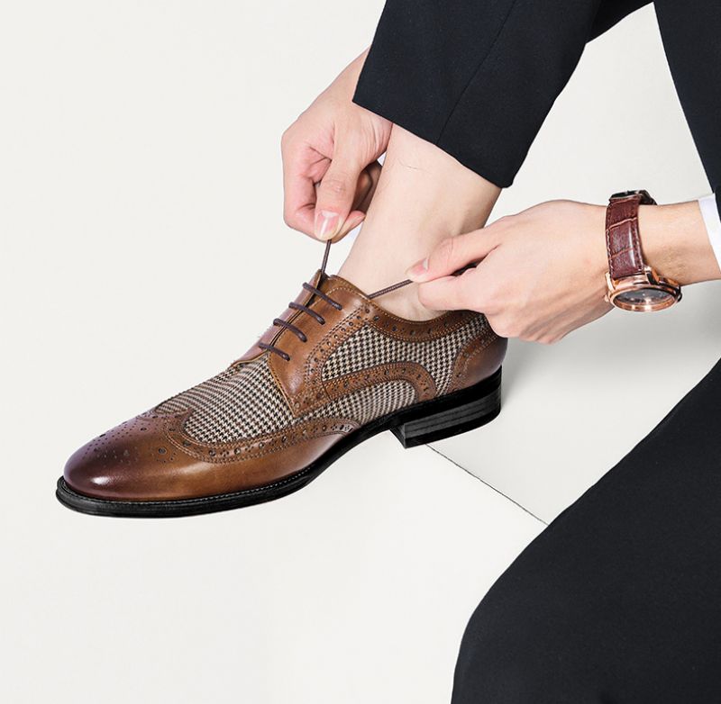 Khan Heren Dress Loafers - Bruin
