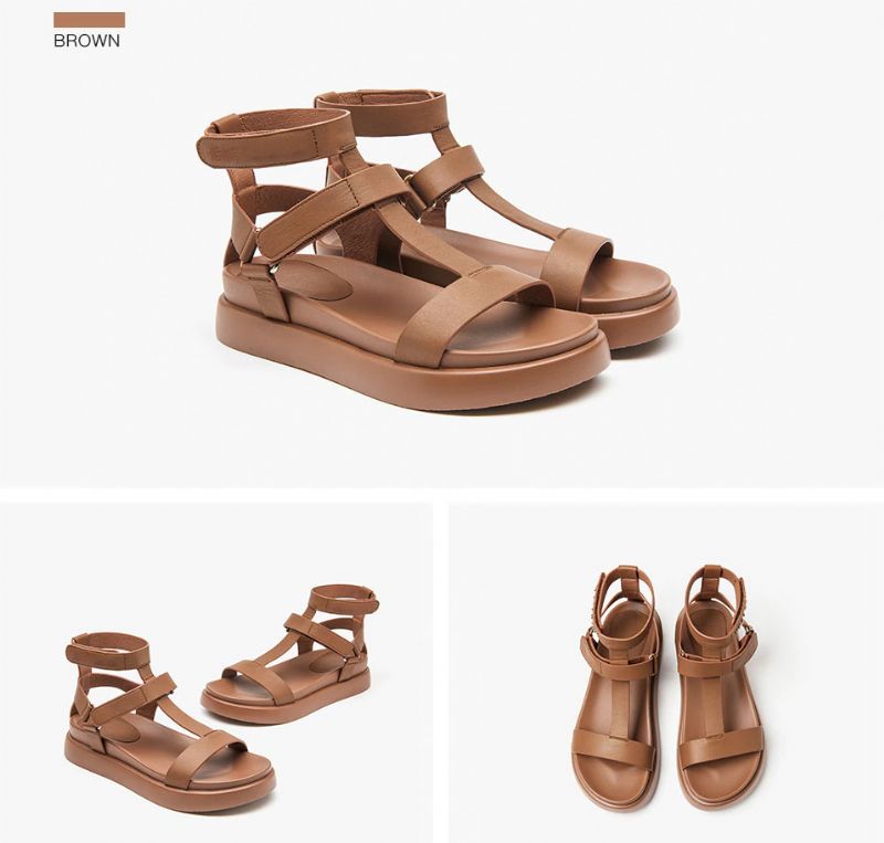 Kiara Dames Hoge Kwaliteit Sandaal - Beige