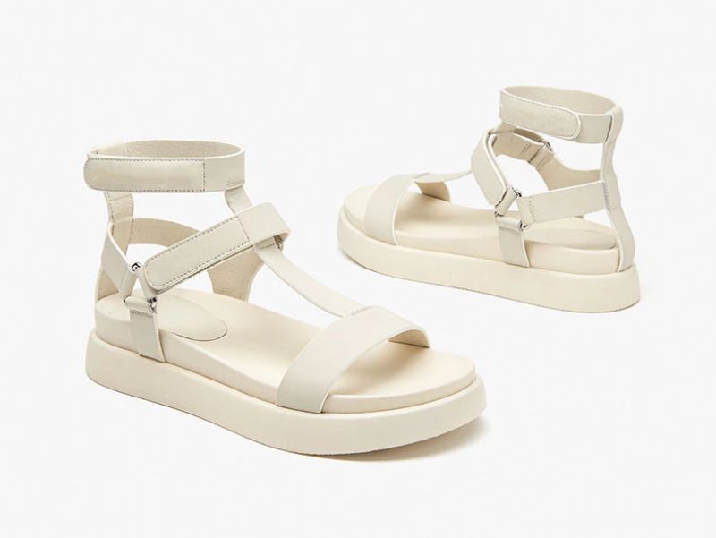 Kiara Dames Hoge Kwaliteit Sandaal - Beige