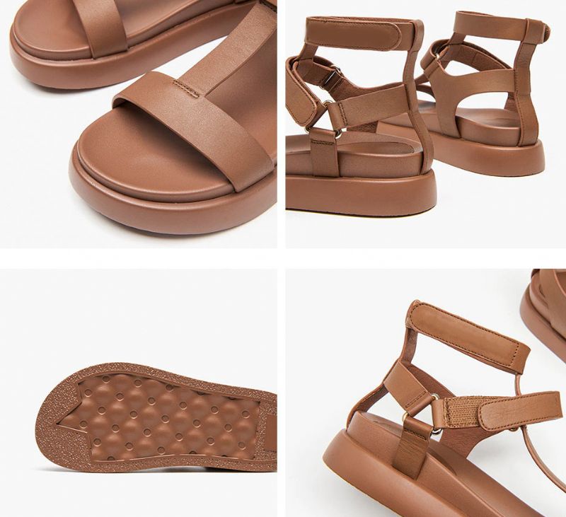 Kiara Dames Hoge Kwaliteit Sandaal - Beige