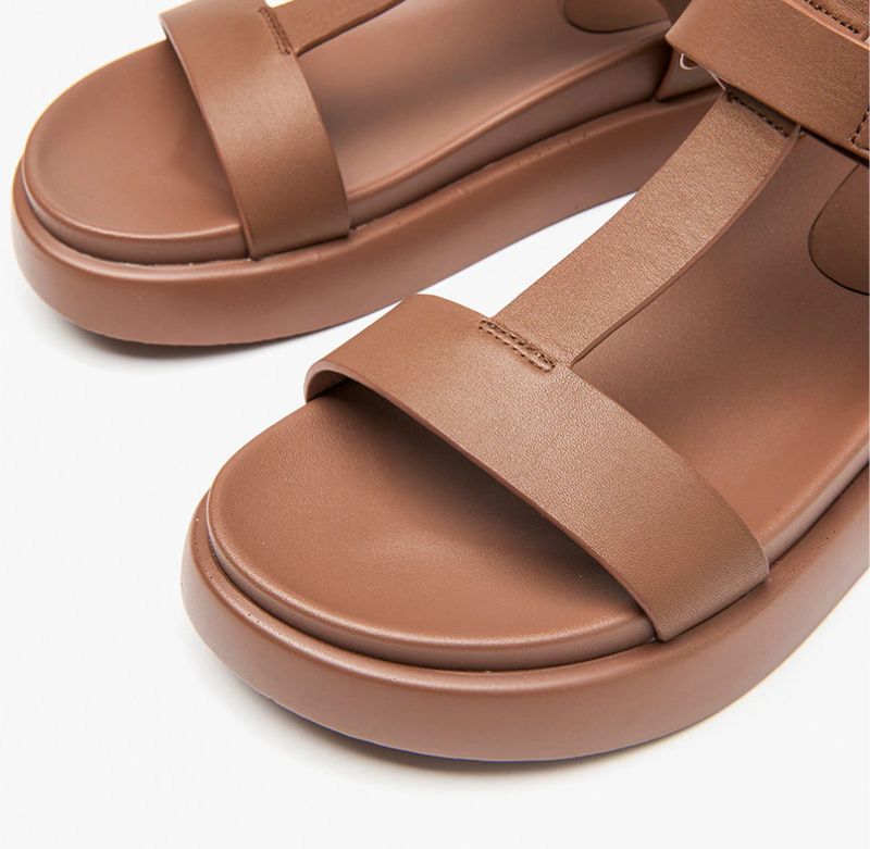 Kiara Dames Hoge Kwaliteit Sandaal - Beige