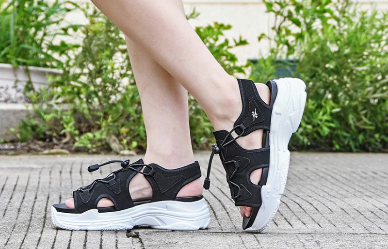 Kiara Dames Platform Sandaal - Groen