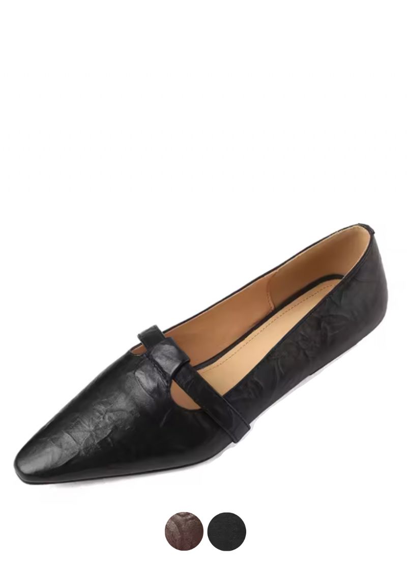 Kiara Dames Platte Schoenen Puntige Casual Pumps