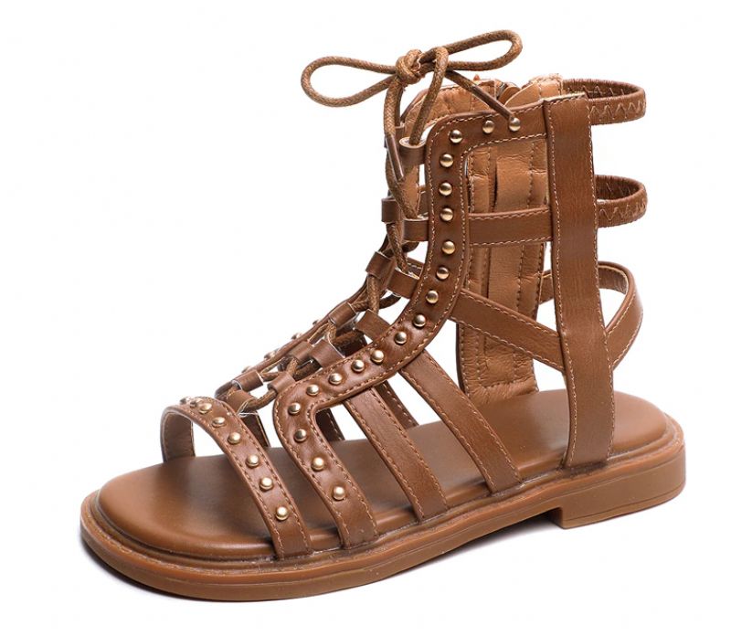 Kim Gladiator Sandaal Voor Meisjes - Bruin