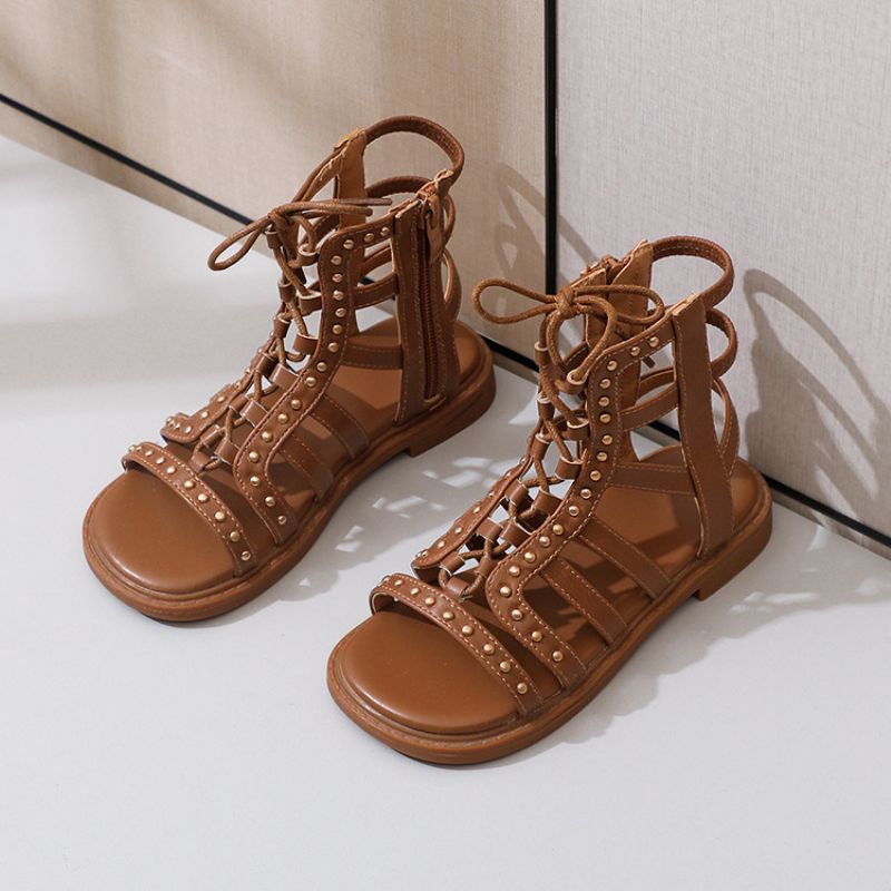 Kim Gladiator Sandaal Voor Meisjes - Bruin