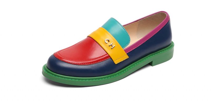 Kimberly Dames Oxford Echt Leren Ronde Neus Platte Zwarte Schoenen - Zwart