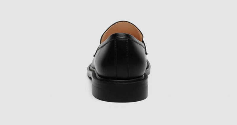 Kimberly Dames Oxford Echt Leren Ronde Neus Platte Zwarte Schoenen - Zwart