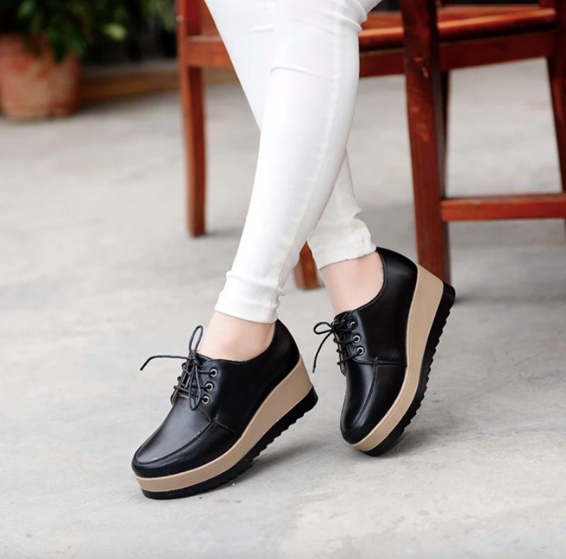 Kimmie Dames Oxford Schoenen - Geel