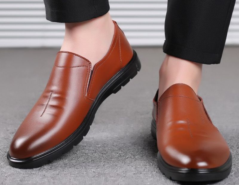Kings Heren Loafers Dress Schoenen - Bruin