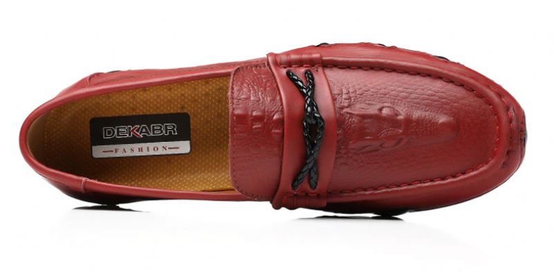 Kluiv Loafer-modeschoenen Voor Heren - Rood