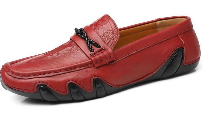 Kluiv Loafer-modeschoenen Voor Heren - Rood