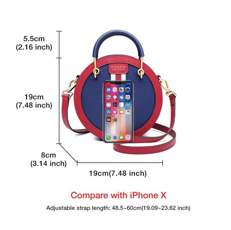 Koloso Dames Handtas - Blauw/Rood