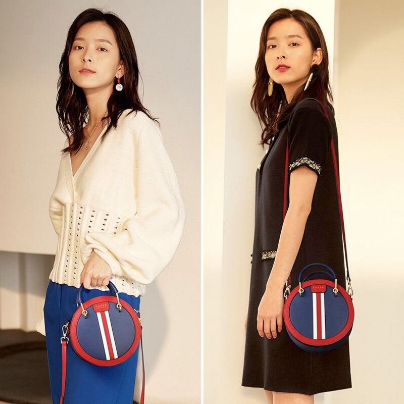 Koloso Dames Handtas - Blauw/Rood