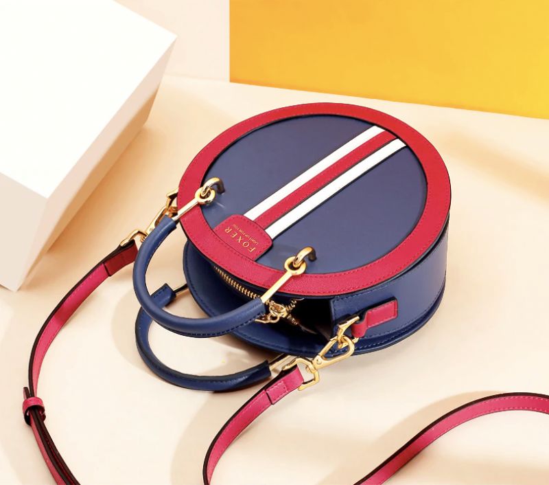 Koloso Dames Handtas - Blauw/Rood