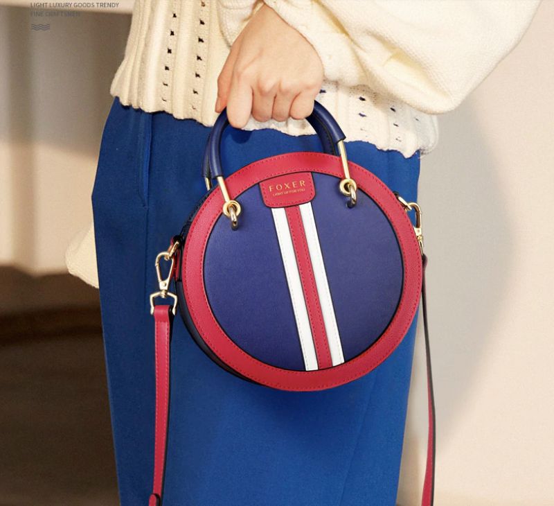 Koloso Dames Handtas - Blauw/Rood