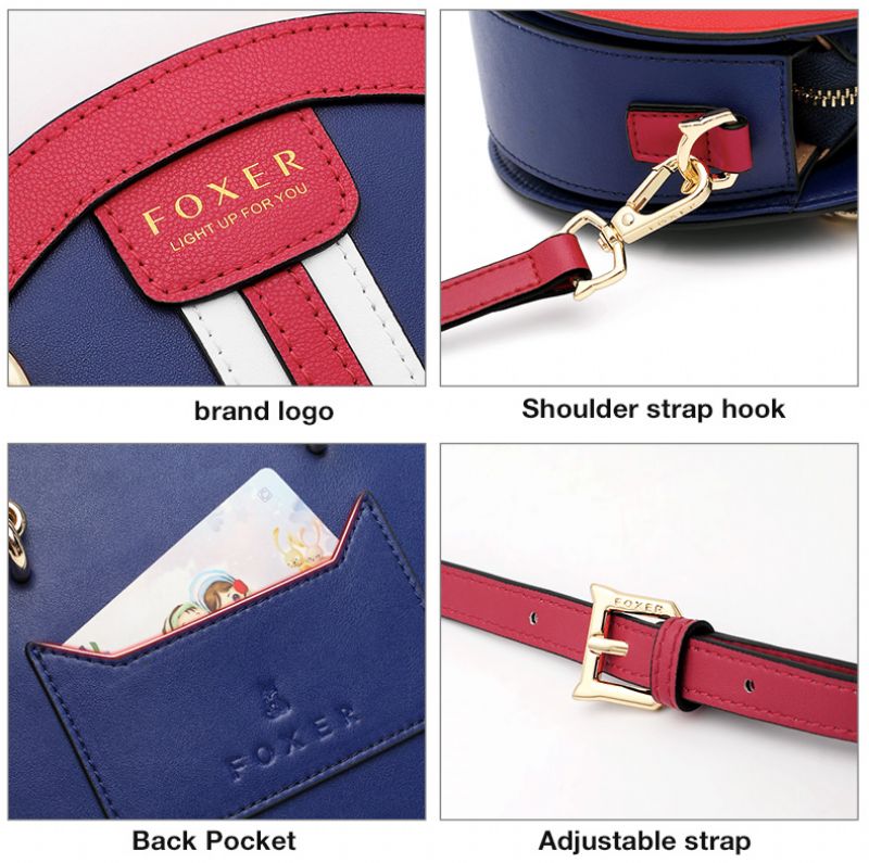 Koloso Dames Handtas - Blauw/Rood