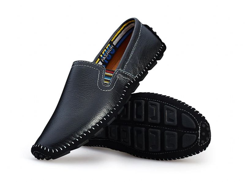 Konan Heren Loafers Casual Schoenen - Zwart