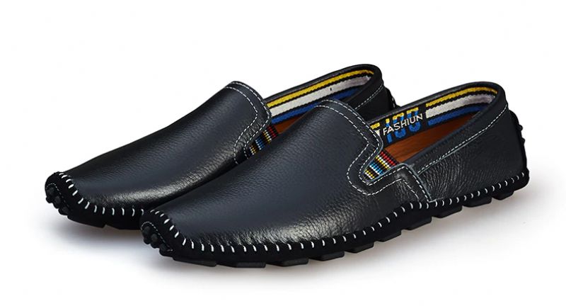 Konan Heren Loafers Casual Schoenen - Zwart