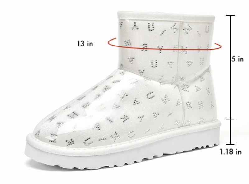 Konnie Enkelhoge Zwarte Snow Boots Voor Dames - Zwart
