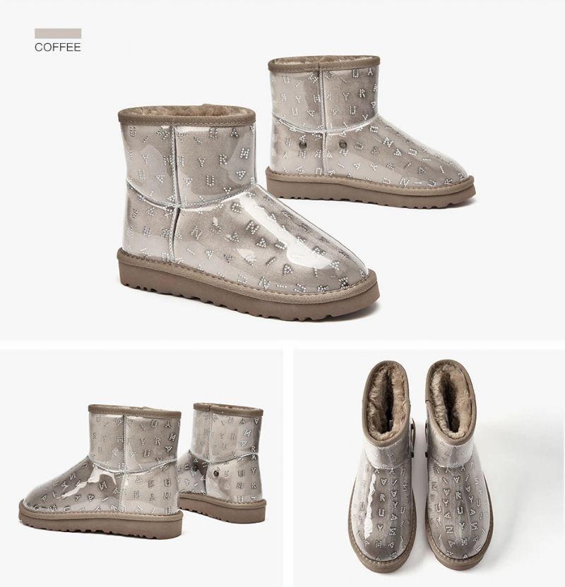 Konnie Enkelhoge Zwarte Snow Boots Voor Dames - Zwart