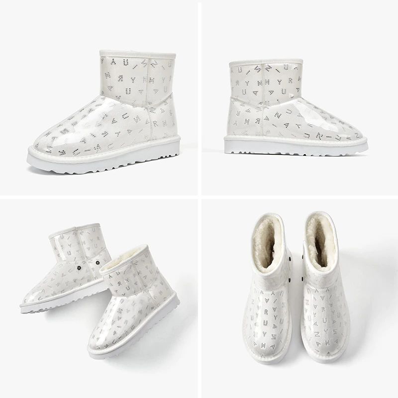 Konnie Enkelhoge Zwarte Snow Boots Voor Dames - Zwart