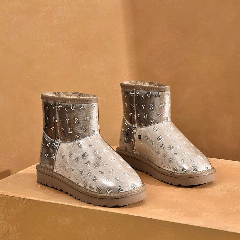 Konnie Enkelhoge Zwarte Snow Boots Voor Dames - Zwart