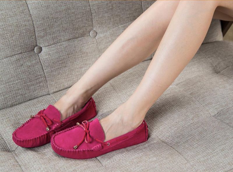 Kora Dames Loafer Schoenen - Rood