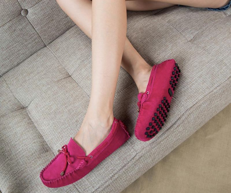 Kora Dames Loafer Schoenen - Rood
