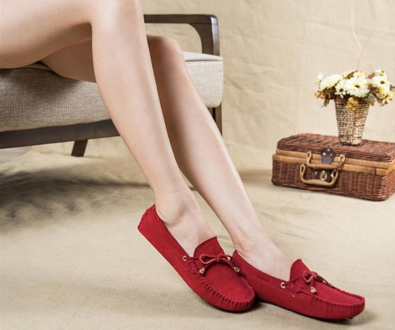 Kora Dames Loafer Schoenen - Rood