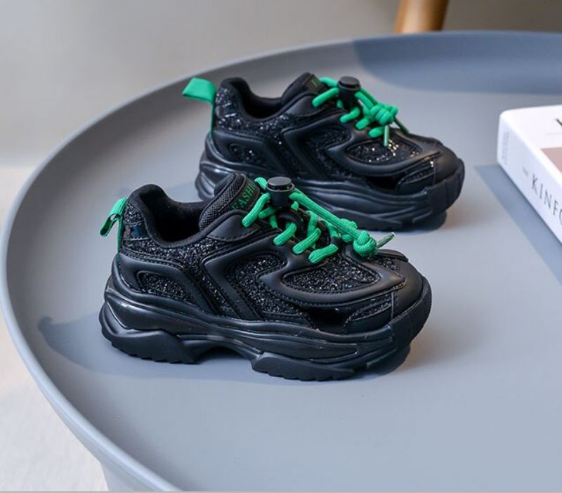 Kravitz Unisex Kinder Hardloopschoenen - Zwart