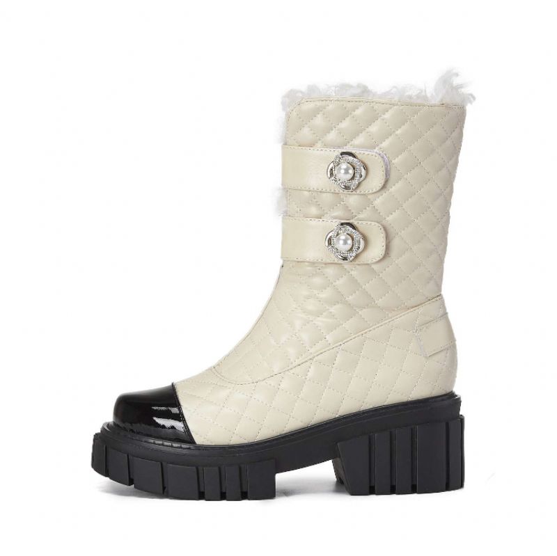Kristhen Snow Boots Voor Dames - Wit