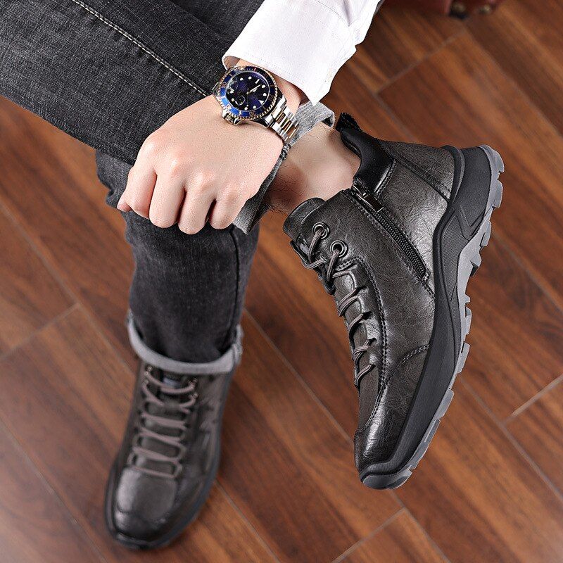 Krong Heren Winter Sneakers - Grijs