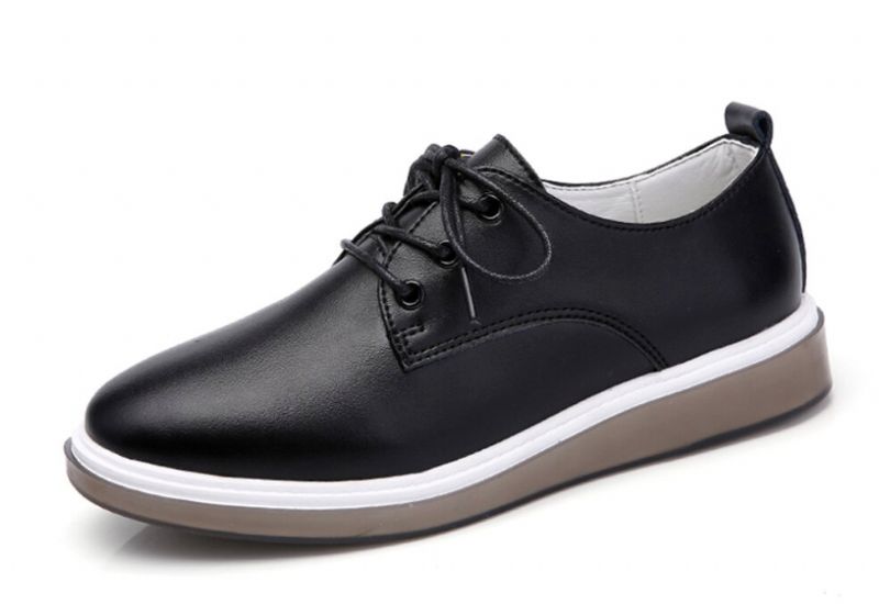 Kupala Dames Veter Loafer Schoenen - Zwart