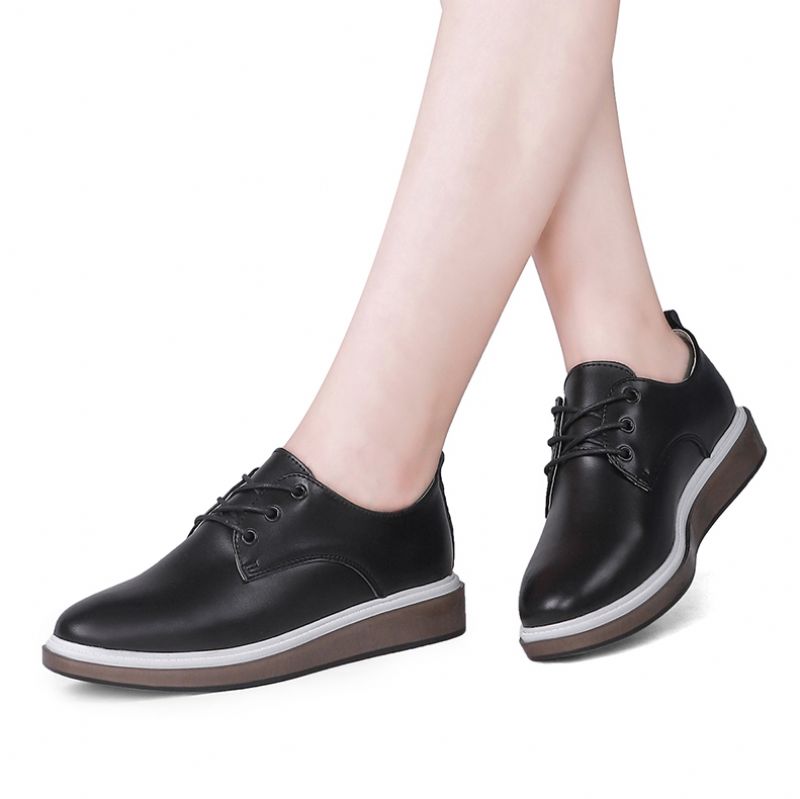 Kupala Dames Veter Loafer Schoenen - Zwart
