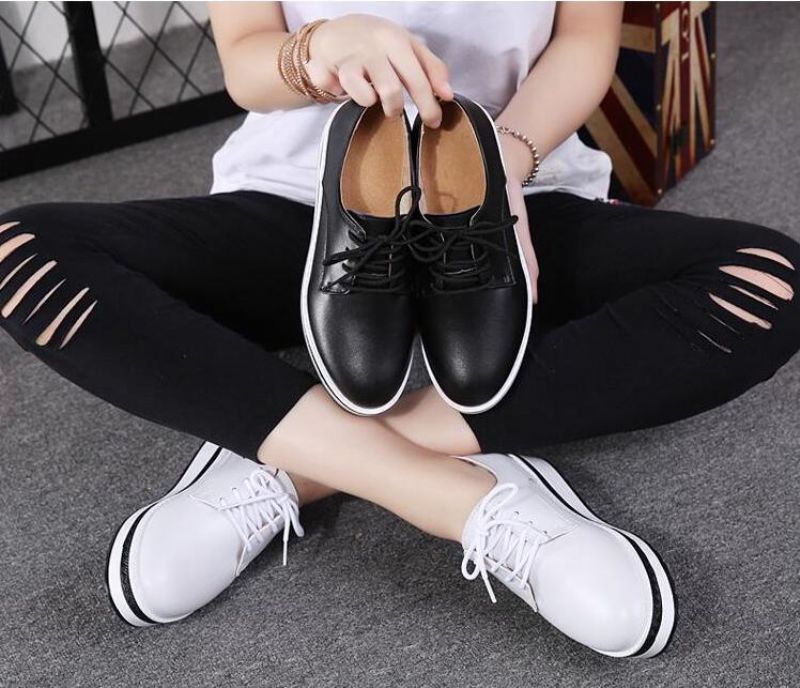 Kupala Dames Veter Loafer Schoenen - Zwart