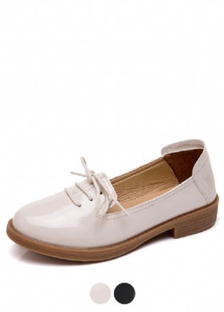 Kymi Dames Casual Leren Loafer Schoenen