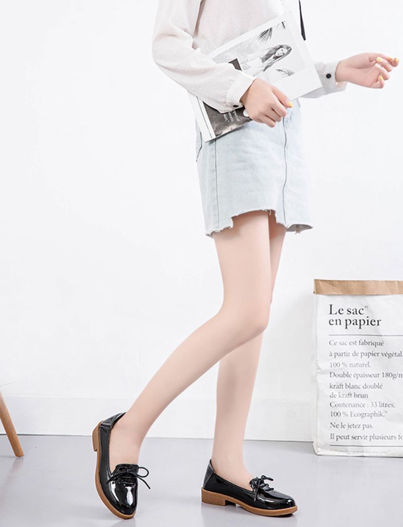 Kymi Dames Casual Leren Loafer Schoenen - Beige