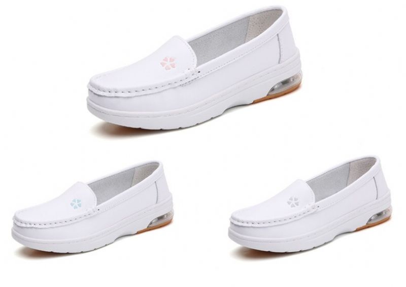 Lacy Dames Hoogwaardige Slip-on Platte Loafer Schoenen - Grijs