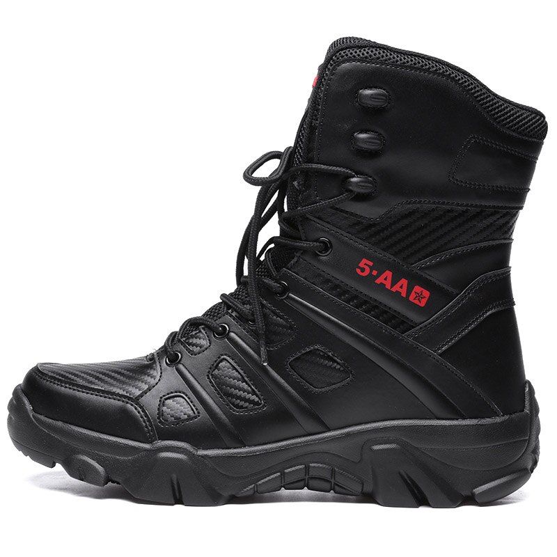 Lago Heren Militaire Boots - Zwart