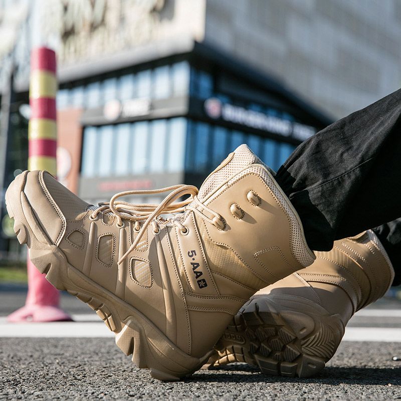 Lago Heren Militaire Boots - Zwart