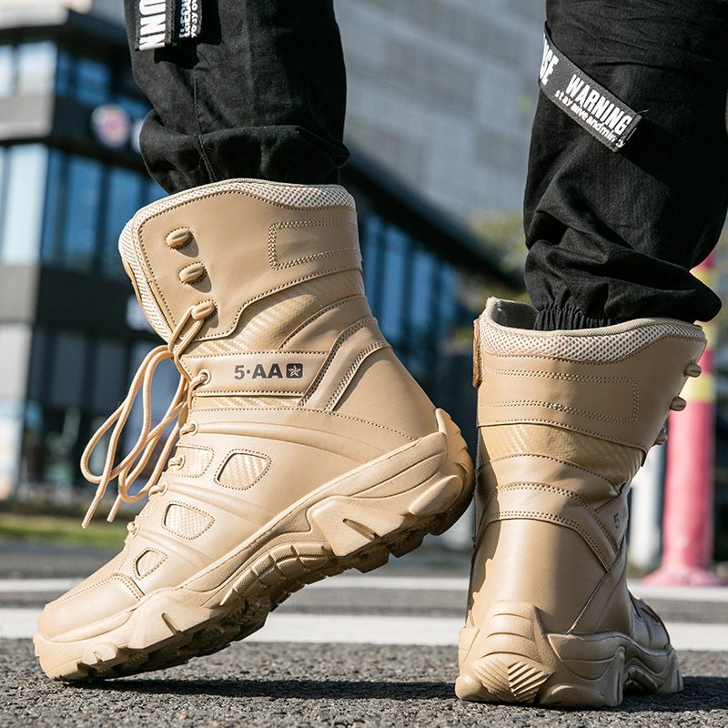 Lago Heren Militaire Boots - Zwart
