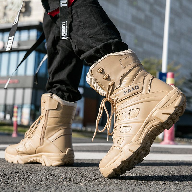 Lago Heren Militaire Boots - Zwart